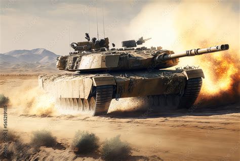 M1 Abrams tank in action